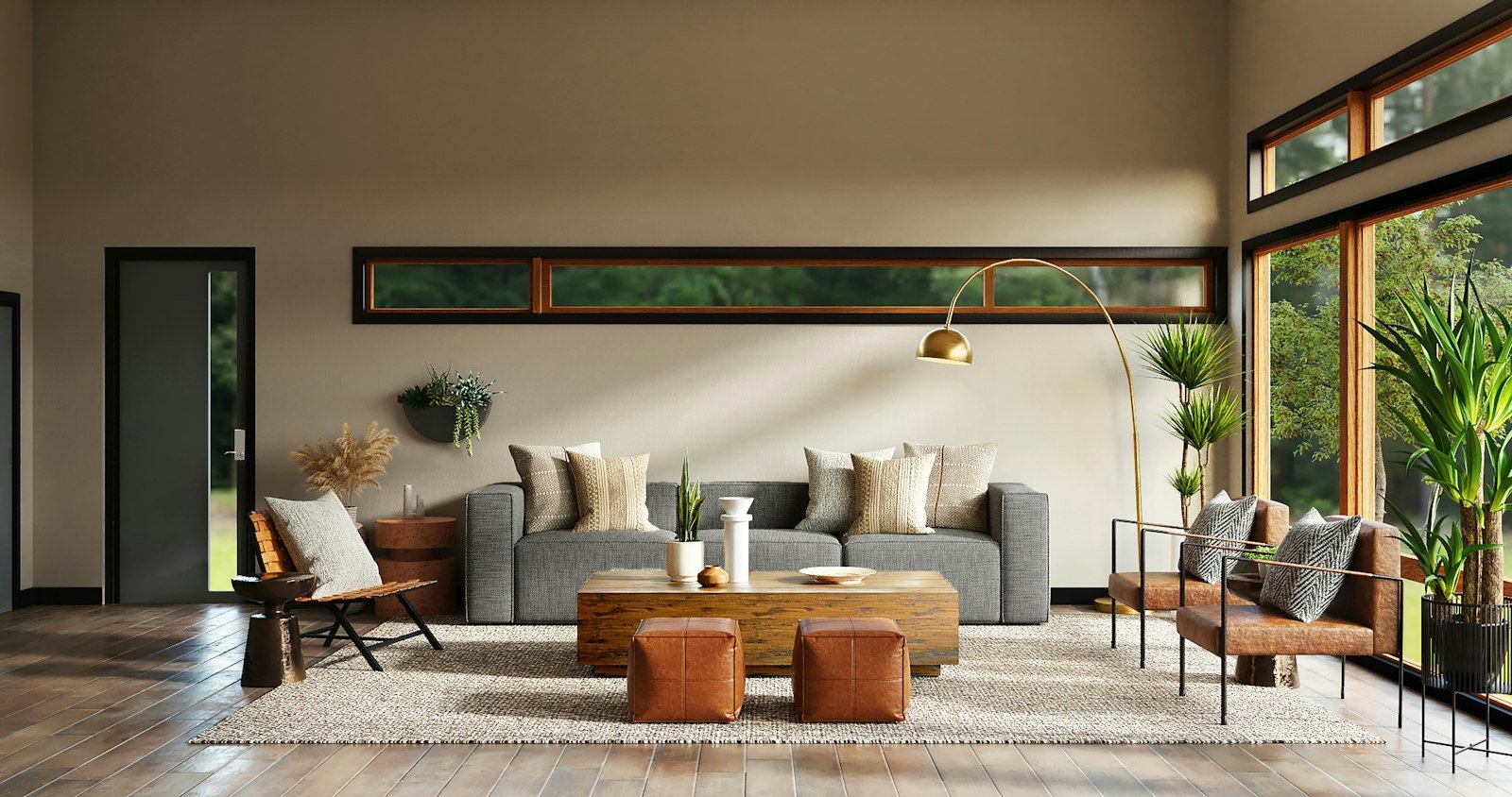 Warm interior design
